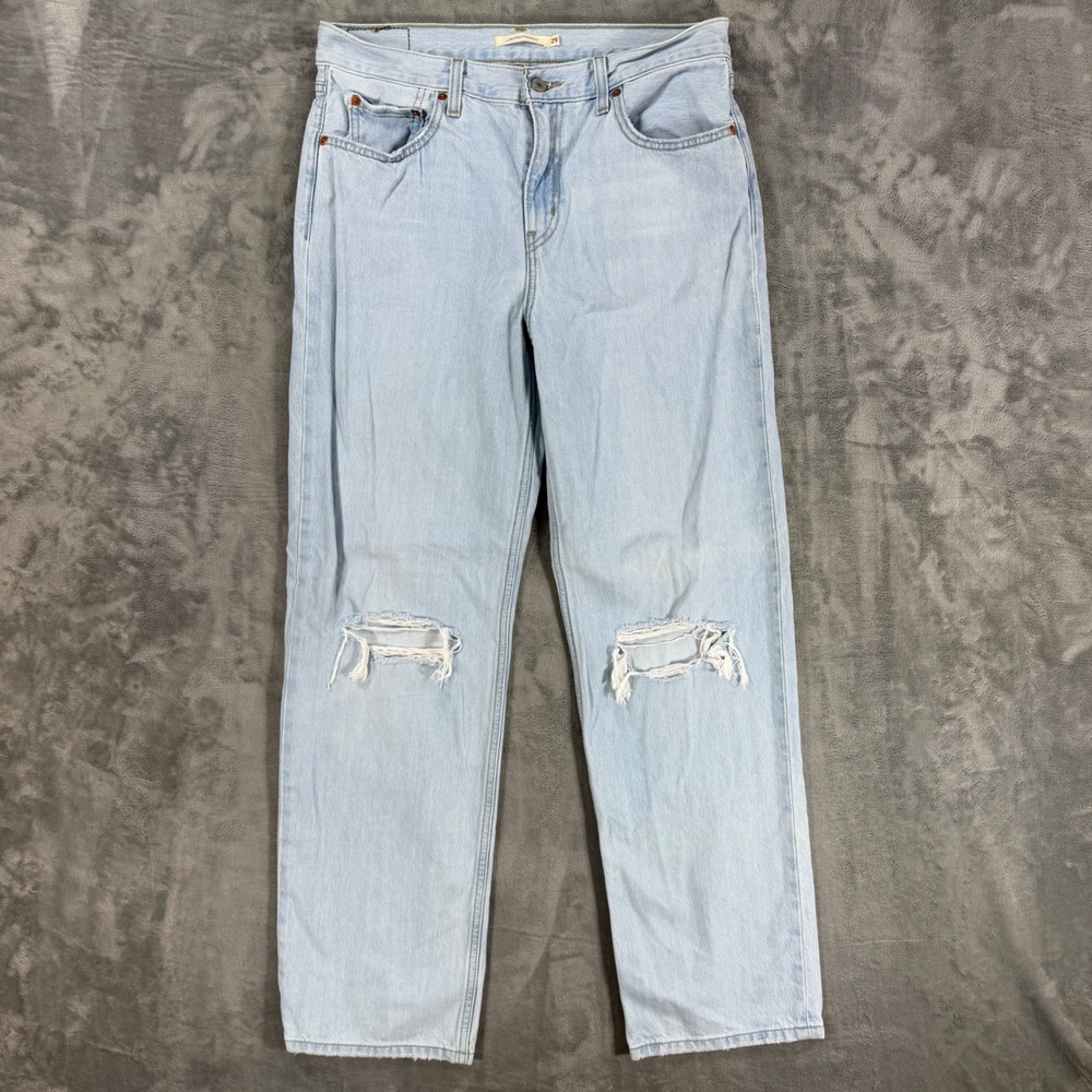 Levi's Low Pro Straight Jeans Women's Size 29 x 32 Blue Light Wash